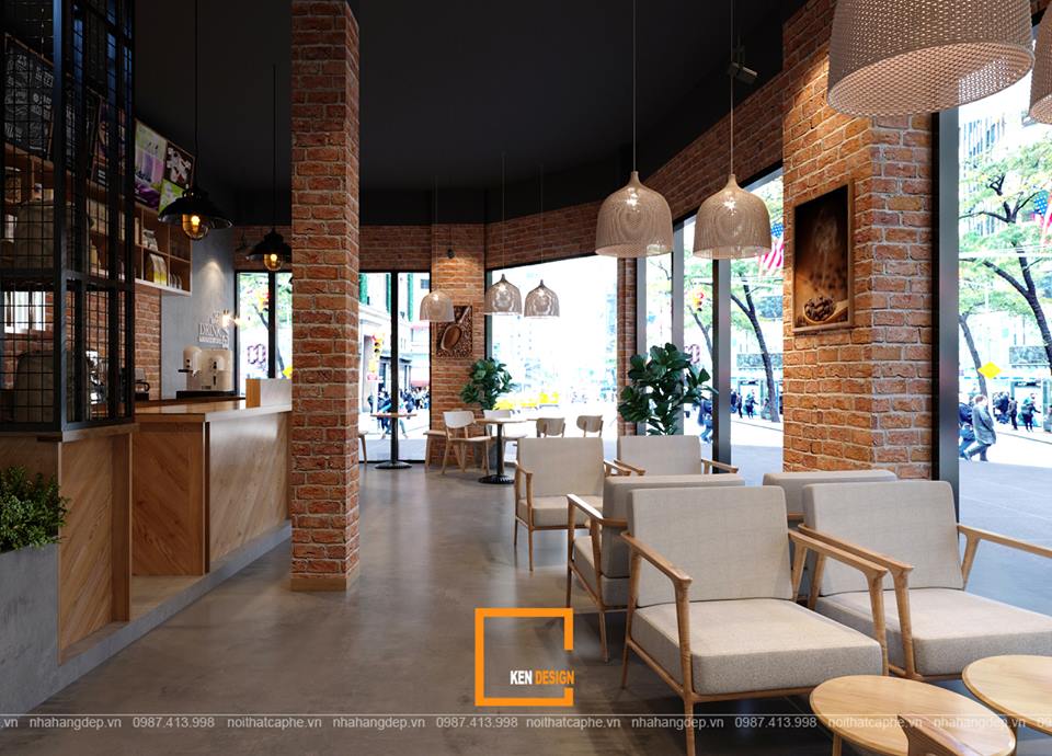 thiết kế quán cafe 150